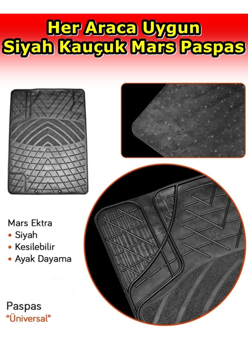 Point Marketing - Audi Q5 Compatible Mars Rubber Black Floor Mat Set - Image 1