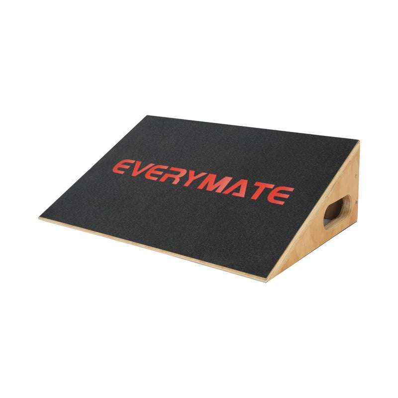 EVERYMATE EVERYMATE Slant Board Calf Stretcher NonSlip Heel Elevated Squat Wedge Block for Weightlifting and Calf Stretching Knees Over Toes Equipment 1000LB 
