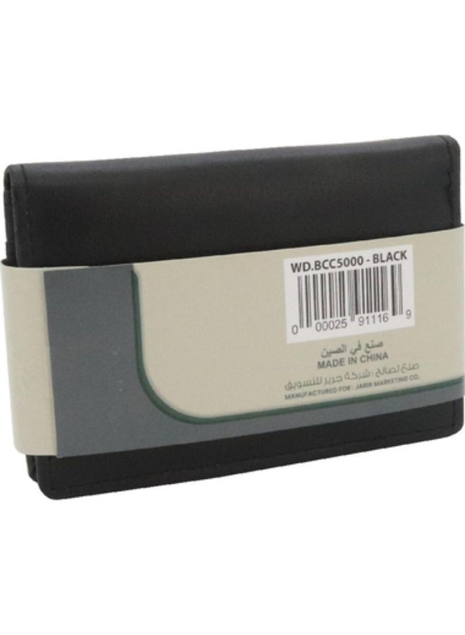 ROCO Business Card Holder 20 Cards8.5 X 5.4 cm Card Size PU Material Black - Image 2