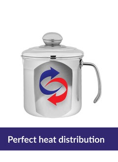 6 October Alu, Milk Pot ( High) With Stainless Handle Size 16Cm  - Image 4