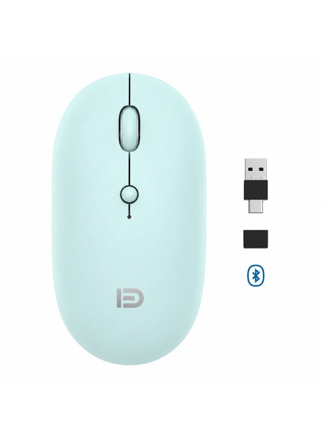 FD E100 Wireless Rechargeable Mouse – 1600 DPI Optical Sensor – 500Hz Polling Rate – Silent Click Wireless Mouse for Laptop, PC & Office Use - Image 1