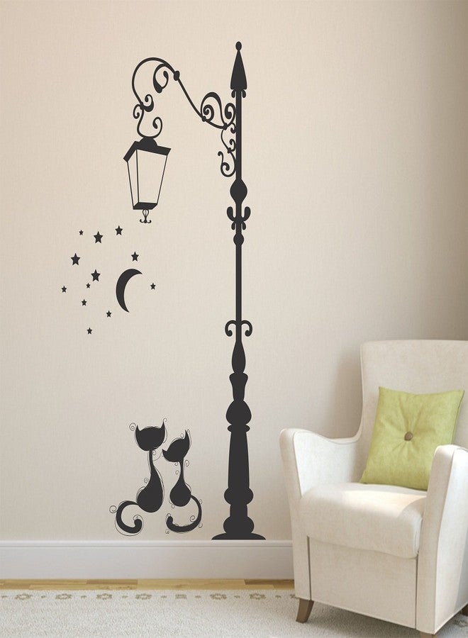 LANS WALLSTICKY CAT Under Street LAMP Sticker - Image 3