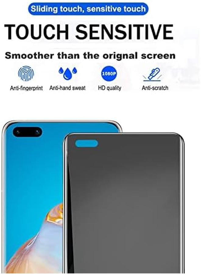 إيروريكس متوافق مع هواوي P40 Pro 5G واقي شاشة للخصوصية مضاد للتجسس، غشاء بديل للشاشة الناعمة لهاتف P40 Pro مقاس 6.58 بوصة وليس زجاجيًا - Image 2