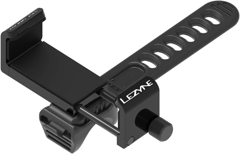 LEZYNE Lightweight CNC-Machined Aluminum Smart Vise Bicycle/Bike Phone Mount, Secure Hold, Twist Knob Precise Mounting, Non-Slip Material, Sturdy Aluminum Construct - 80.4mm, 80.5mm, 63.4mm - Image 1