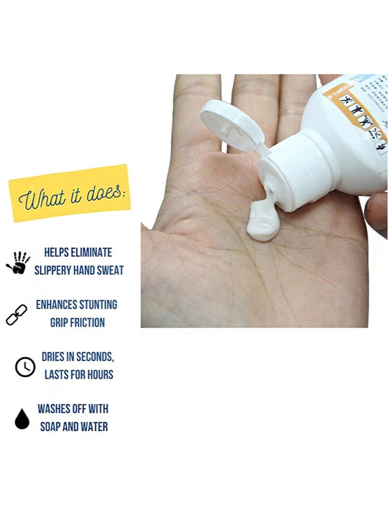 Aikanbo Liquid chalk mix. Suitable for powerlifting, climbing and powerlifting, gym-approved hand and exercise chalk (Pack of 2, 100ml+50ml) - Image 2