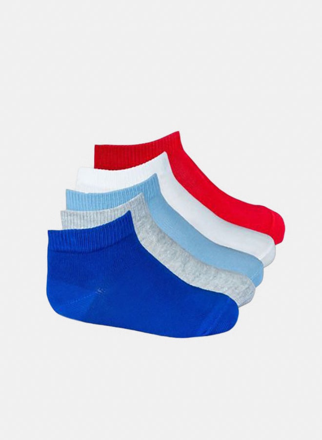 Set Of (5) Ankle Socks - For Kids