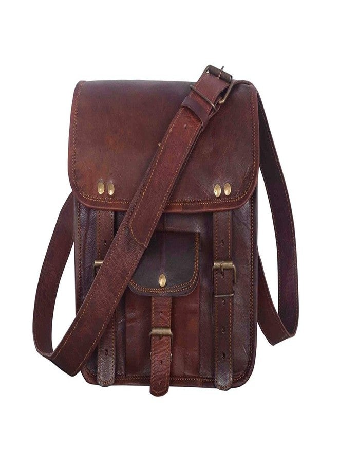 RSN Vintage Leather 11 Inch Padded Briefcase Tablet Satchel Cross Body Messenger Bag (11 Inch) - Image 2
