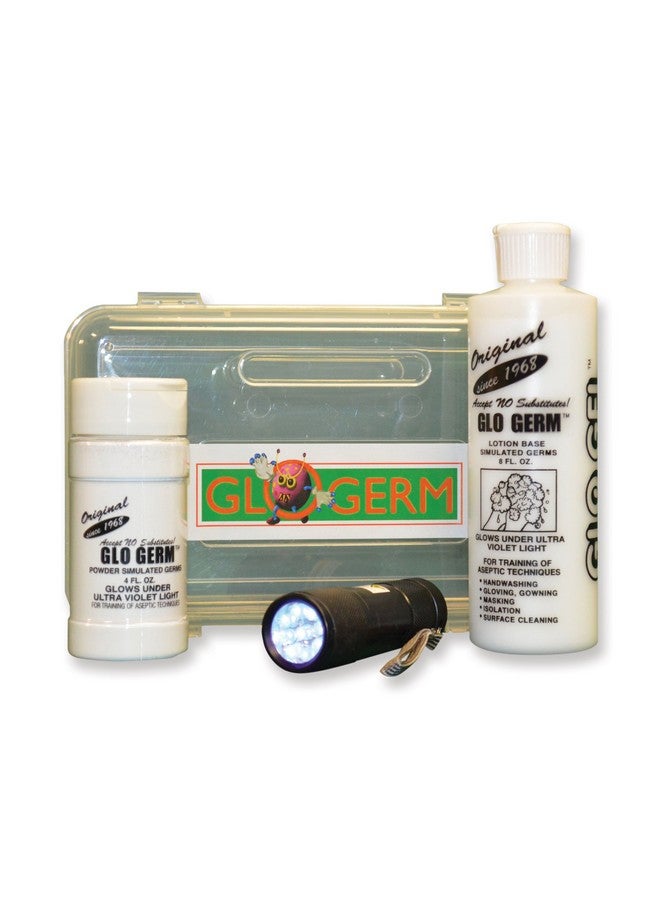 GLO GERM Experiment Kit, 8 Ounce Gel, 1.9 Ounce Powder