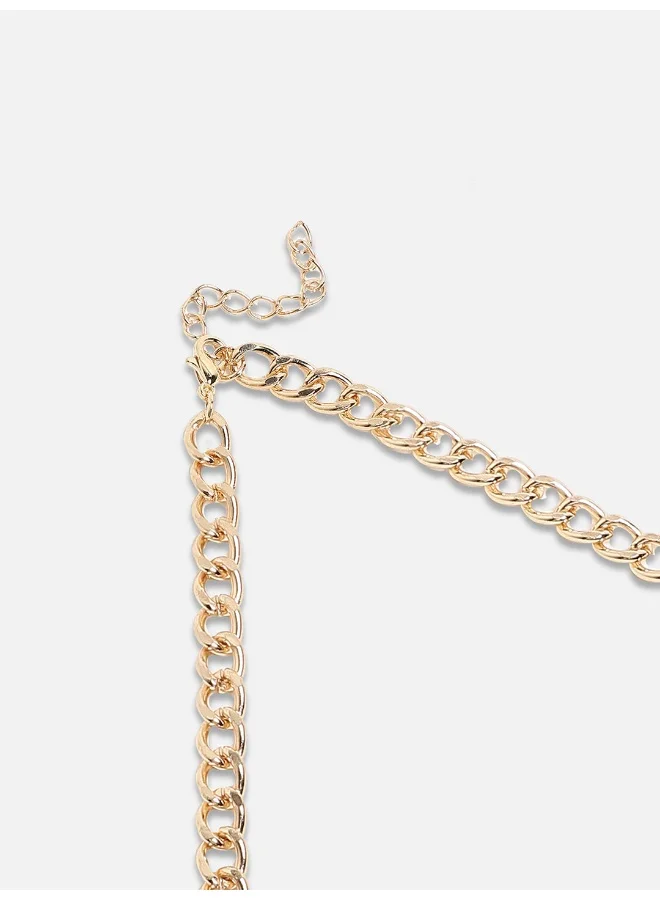 SOHI Aurora Whisper Collar Artificial Necklace Jewellery