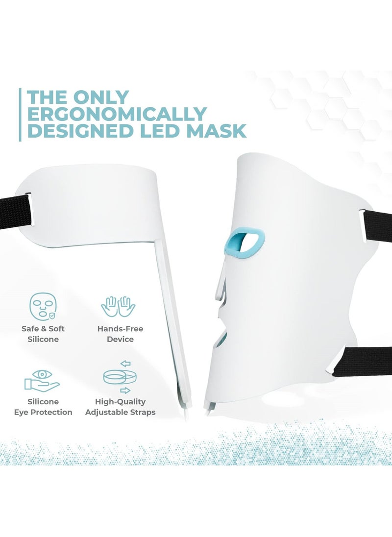 SYOSI - SYOSI LED Face Light Therapy Mask, Red Light Therapy for Face, 7 Colors Facial Light Therapy, Professional Face Red Light Beauty Device for Rejuvenation/Anti-aging/Wrinkles/Spots - Image 1
