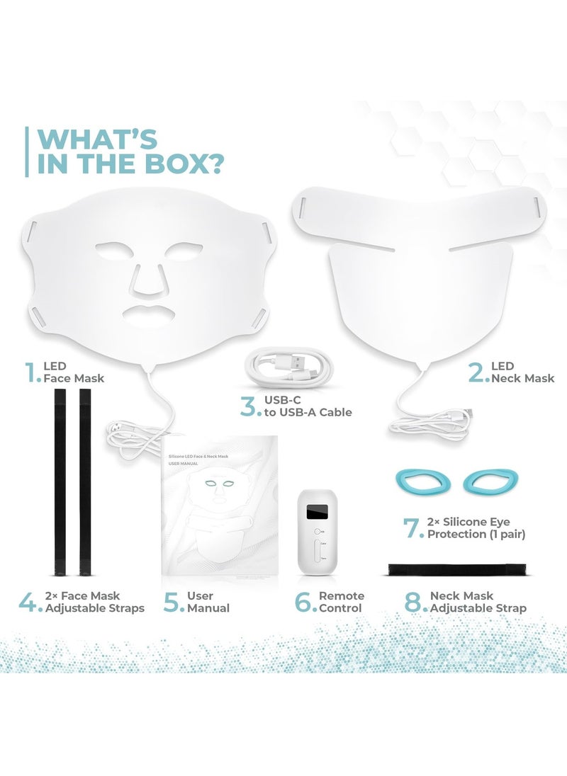 SYOSI - SYOSI LED Face Light Therapy Mask, Red Light Therapy for Face, 7 Colors Facial Light Therapy, Professional Face Red Light Beauty Device for Rejuvenation/Anti-aging/Wrinkles/Spots - Image 1
