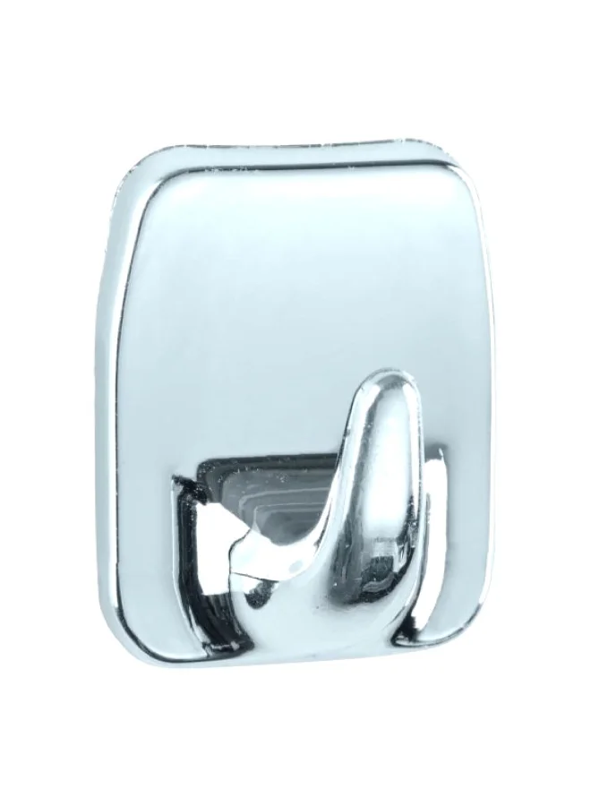 Wenko 2-Piece High Quality Self Adhesive Bathroom Hook Chrome 18.796 x 5 x 4 cm 4407030100