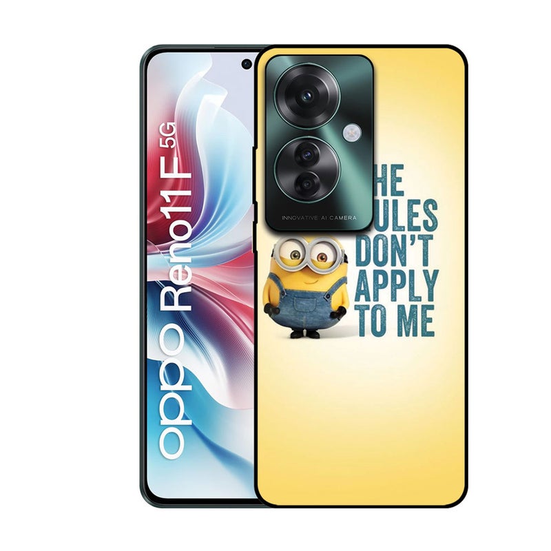 EYE CATCH Printed Protective Case Cover For Oppo Reno 11 F -  The Rules Don't Apply To Me - Image 1