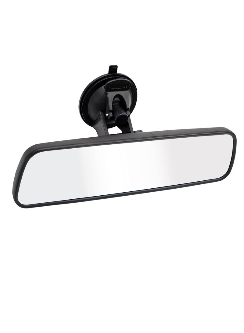 RAHAYM Rear View Mirror, Universal Thickened Anti-glare HD Car Interior Rear View Mirror-(With Adjustable Suction Cup) - Image 1