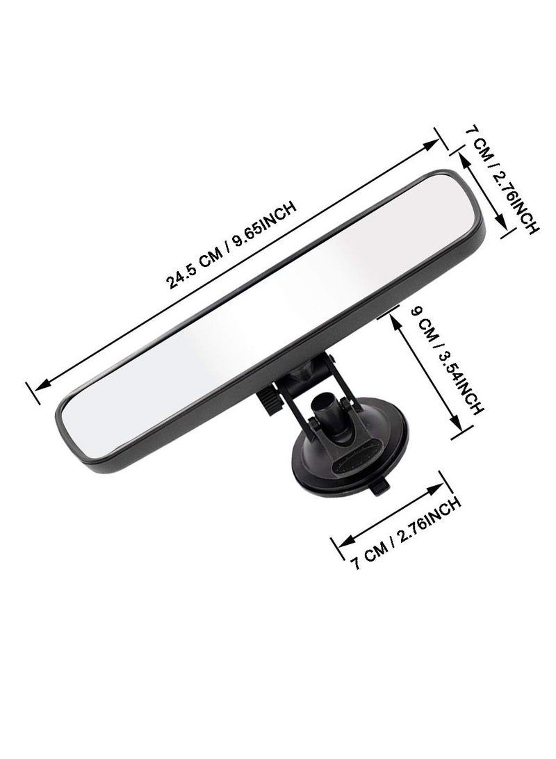 RAHAYM Rear View Mirror, Universal Thickened Anti-glare HD Car Interior Rear View Mirror-(With Adjustable Suction Cup) - Image 2