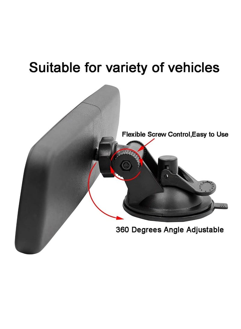RAHAYM Rear View Mirror, Universal Thickened Anti-glare HD Car Interior Rear View Mirror-(With Adjustable Suction Cup) - Image 5