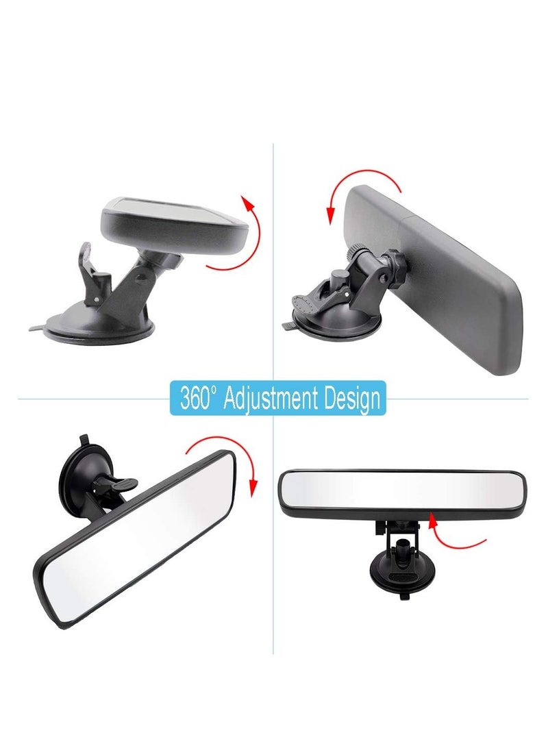RAHAYM Rear View Mirror, Universal Thickened Anti-glare HD Car Interior Rear View Mirror-(With Adjustable Suction Cup) - Image 4