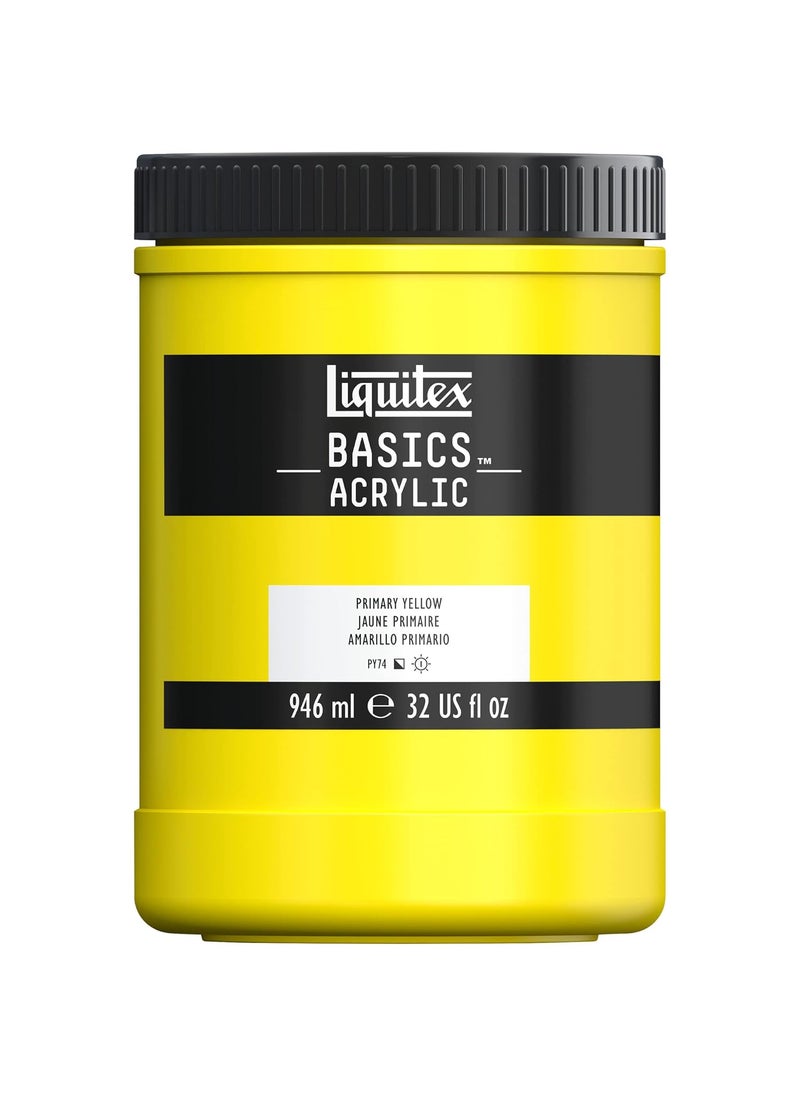 Liquitex Liquitex Basics Acrylic Colour 946ml Primary Yellow  - Image 1