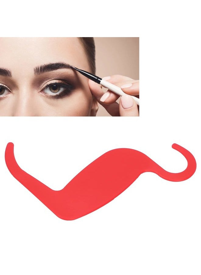 Sonew - Stencil for Makeup Brushes Set, Face Make‑Up Stencils Nose Eyebrow Cheekbone Contour Stencils for Various Face Shapes(red) - Image 1