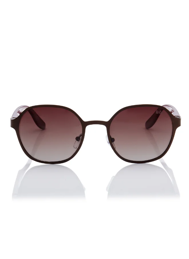 Lee Cooper Polarized Sunglasses Matte Brown Frame Gradient Brown Mirror Lens 51mm  - LC1211C02