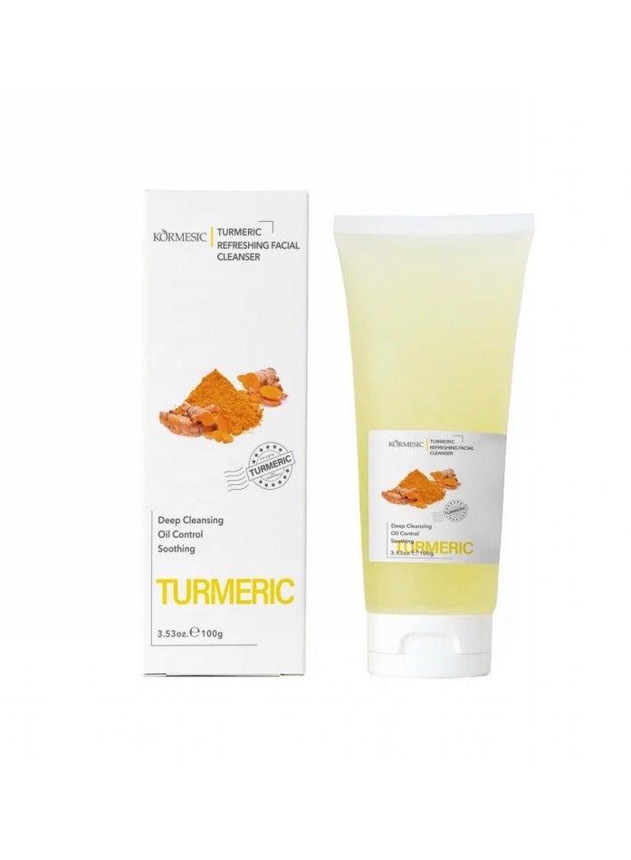 Kormesic Turmeric Refreshing Facial Cleanser 100g | Gentle Cleansing, Deep Nourishment, Oil Control & Hydration - Image 1