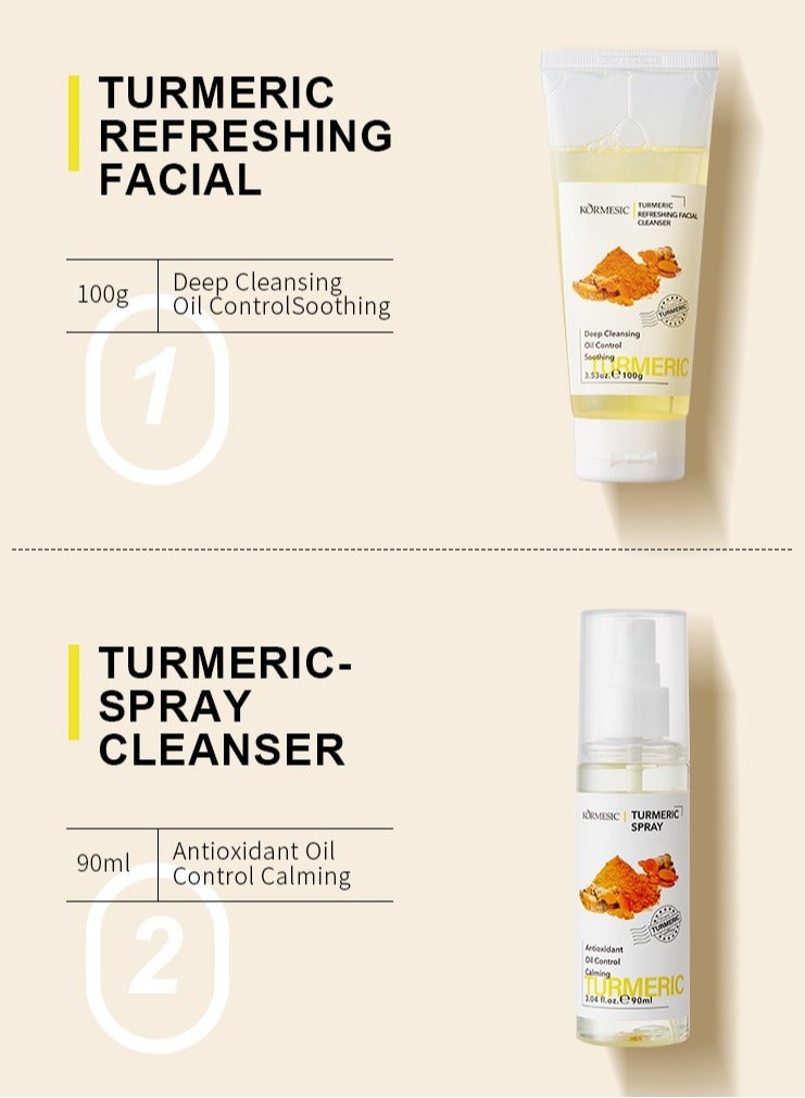 Kormesic Turmeric Refreshing Facial Cleanser 100g | Gentle Cleansing, Deep Nourishment, Oil Control & Hydration - Image 2