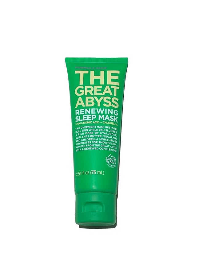 FORMULA 10.0.6 - The Great Abyss Renewing Sleep Mask Hyaluronic Acid + Chlorella Moisturizing Skin Treatment Mask - Image 1