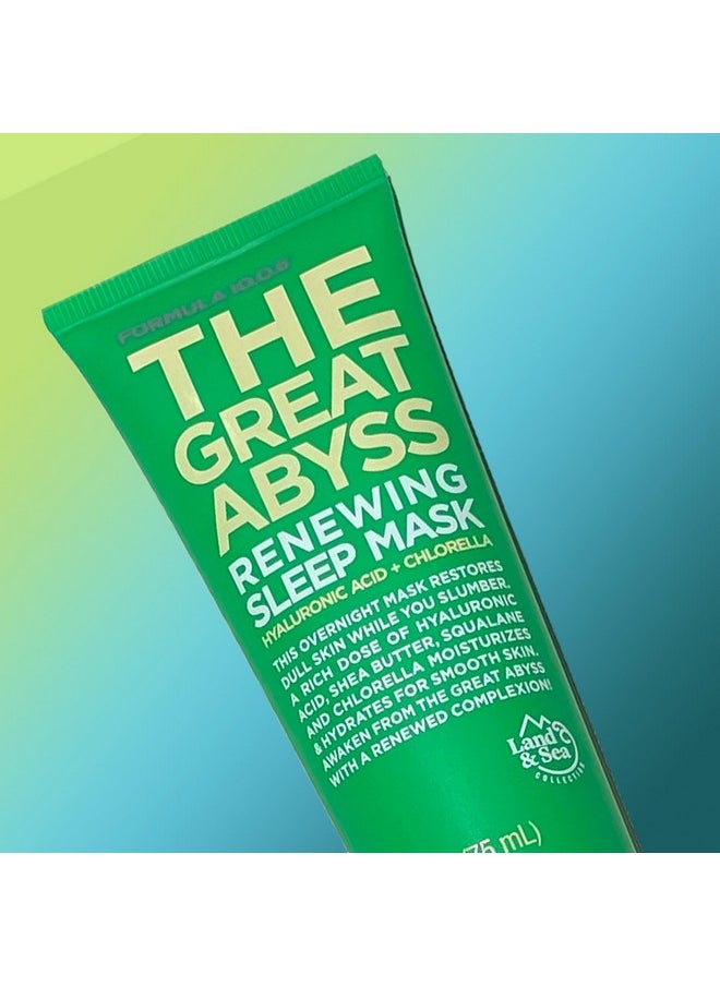 FORMULA 10.0.6 - The Great Abyss Renewing Sleep Mask Hyaluronic Acid + Chlorella Moisturizing Skin Treatment Mask - Image 1