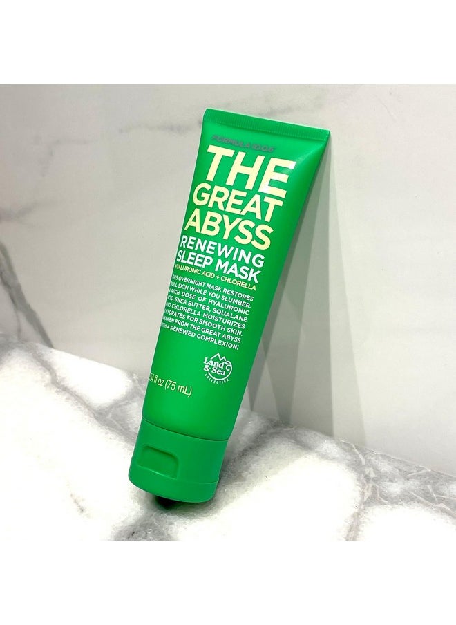 FORMULA 10.0.6 - The Great Abyss Renewing Sleep Mask Hyaluronic Acid + Chlorella Moisturizing Skin Treatment Mask - Image 1