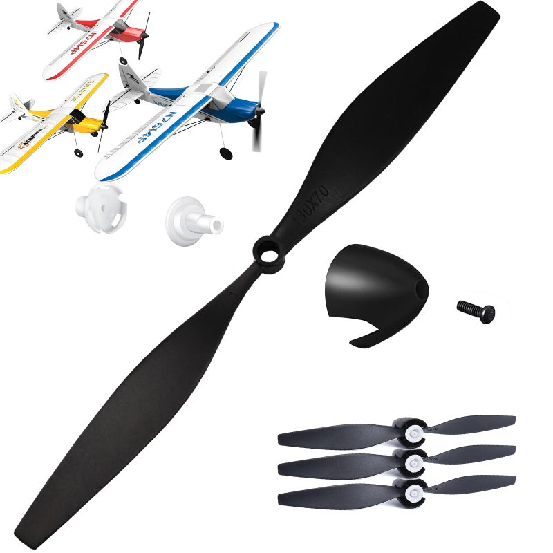 Generic 3 PCS Propellers for TR-C385 4 Channel TR-C285G RC Airplane, RC Spare Propellers with Propeller Savers and Adapters RC Airplane  - Image 1