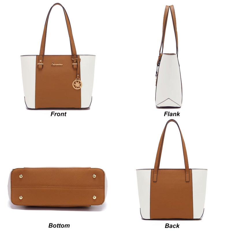 Soperwillton Handbags and Purses for Women Shoulder Tote Bags Top Handle Satchel Purse Set 5pcs - Image 2