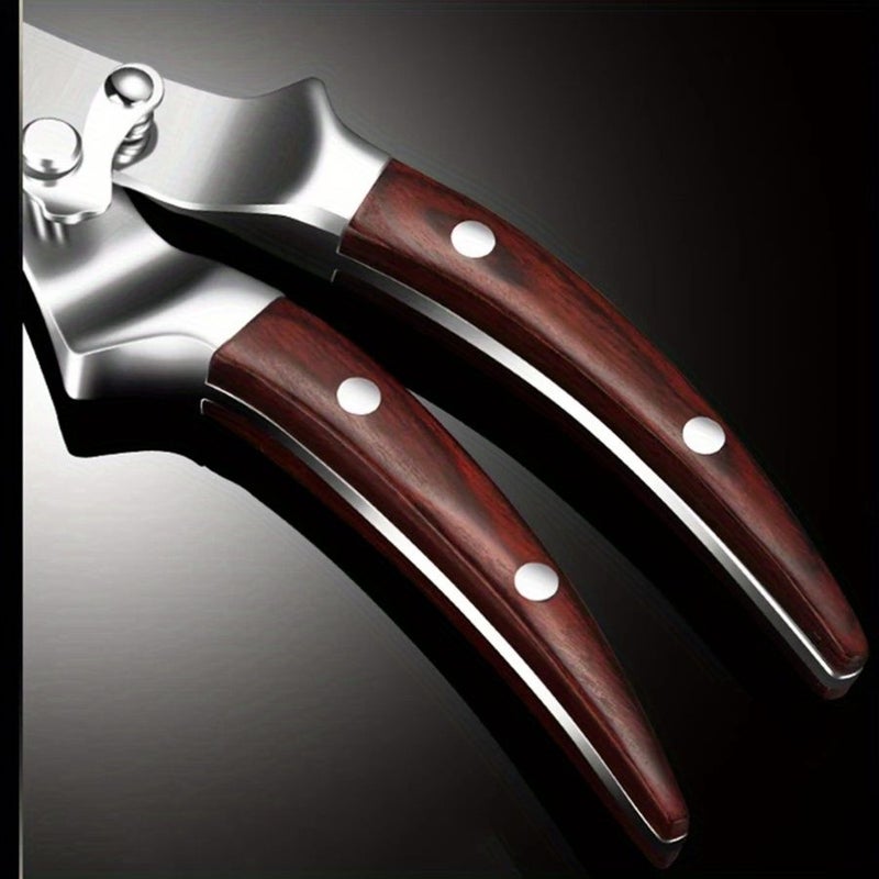 Germany Strong Kitchen Scissors High Quality Stainless Steel Chicken Bone Shears Fish Cutter Scale Clean Cook Knife Chicken Wings Fish Killing BBQ Food Outdoor Camping Tools - Image 5