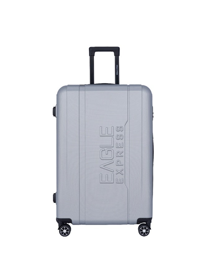 Eagle Express Patron ABS Hard Trolley Luggage - 28 inch - Silver - Free Protective Cover - 1-Year Warranty - Image 2