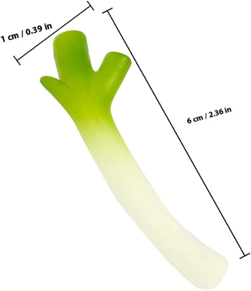 Cabilock 6pcs Artificial Green Onions Simulation Scallions Decorative Fake Vegetables Lifelike Plastic Vegetable Models for Home Kitchen Party Display - Image 2