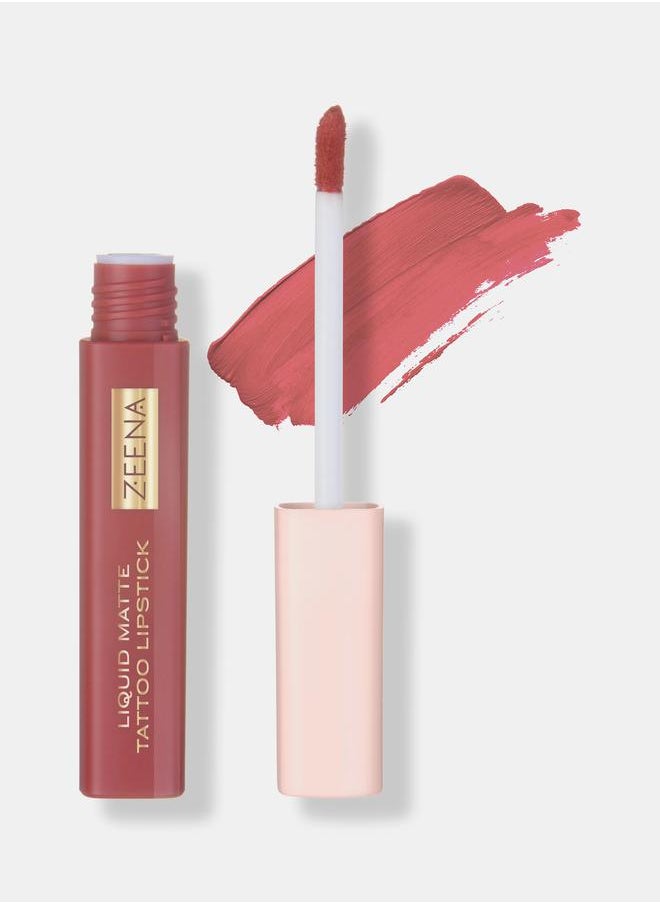 Zeena Liquid Matte Tattoo Lipstick 020  - Image 1