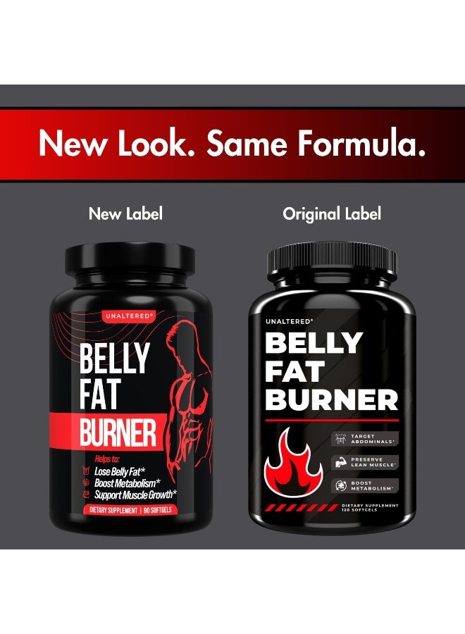 UNALTERED Fat Burner for Men - Lose Belly Fat, Tighten Abs, Support Lean Muscle - Jitter And Caffeine-Free Weight Loss Pills - 90 Ct - Image 2