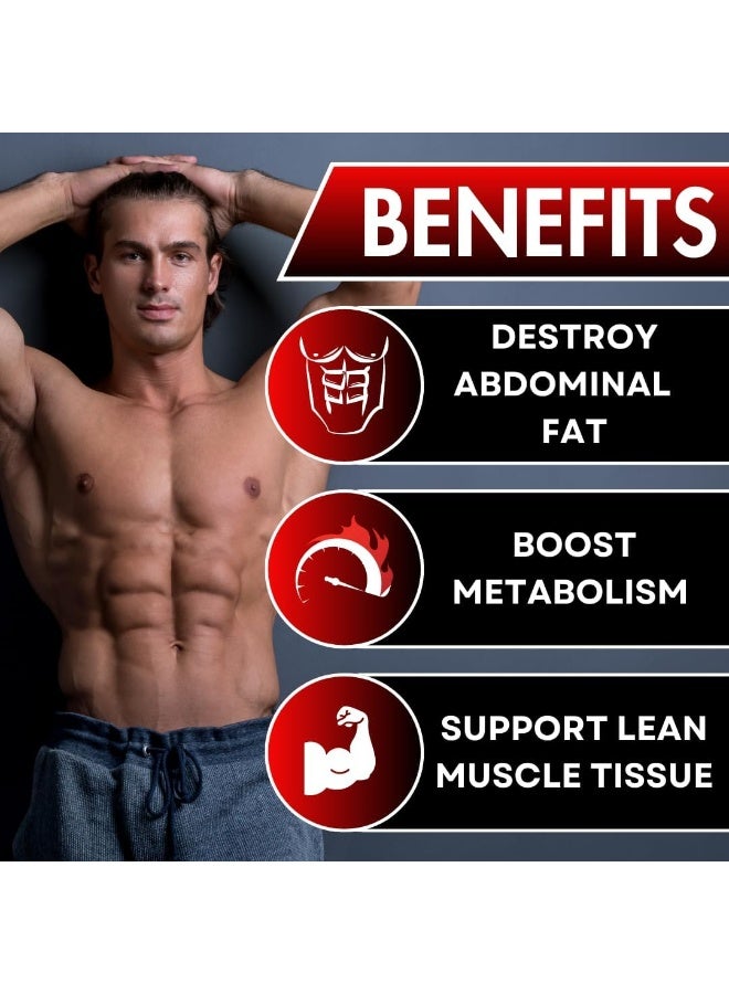 UNALTERED Fat Burner for Men - Lose Belly Fat, Tighten Abs, Support Lean Muscle - Jitter And Caffeine-Free Weight Loss Pills - 90 Ct - Image 4