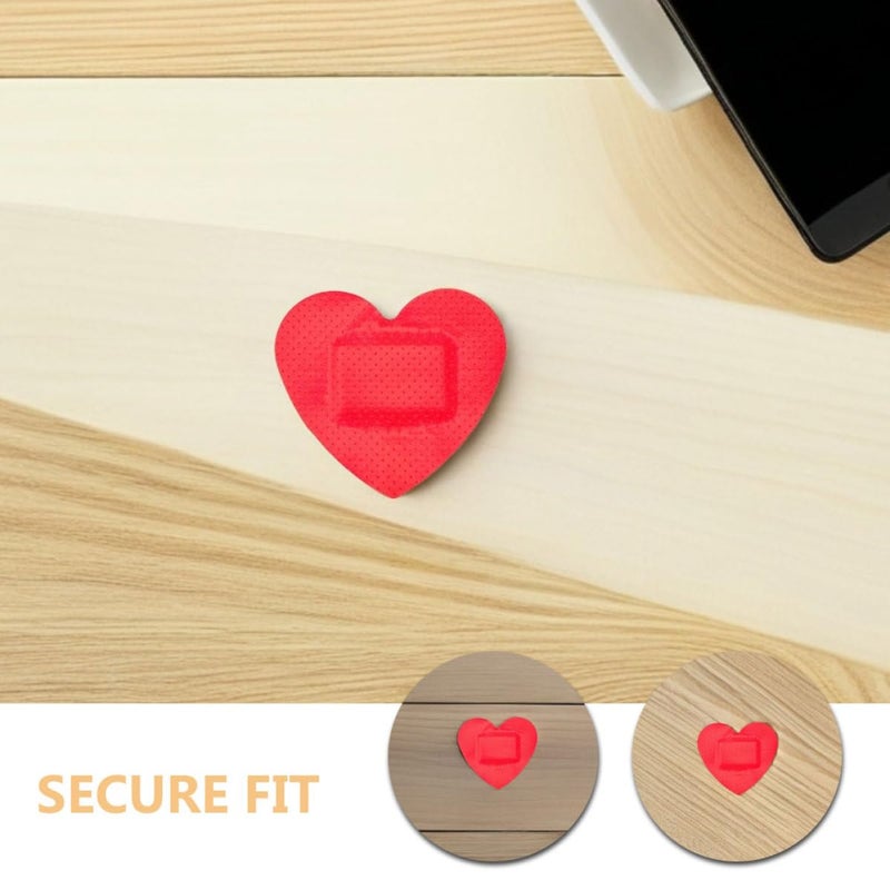 Waterproof Breathable Heart Shaped Adhesive Bandages Set 38x35mm 52x42mm for First Aid Travel - Image 4