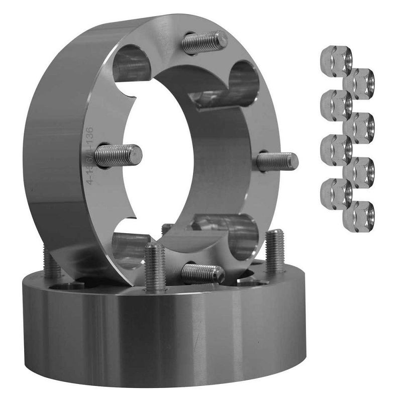 SuperATV 2 Aluminum Heavy Duty Wheel Spacers for Can Am Maverick Models and Honda Models See Fitment for Full List X34136 Bolt Pattern Pair