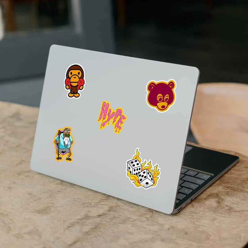 CodersParadise عبوة من 60 ملصق جمالي هايبيست للكمبيوتر المحمول، الدفتر، الجيتار، الهاتف المحمول، زجاجة الماء - ملصقات مقاومة للماء وخالية من البقايا - Image 3