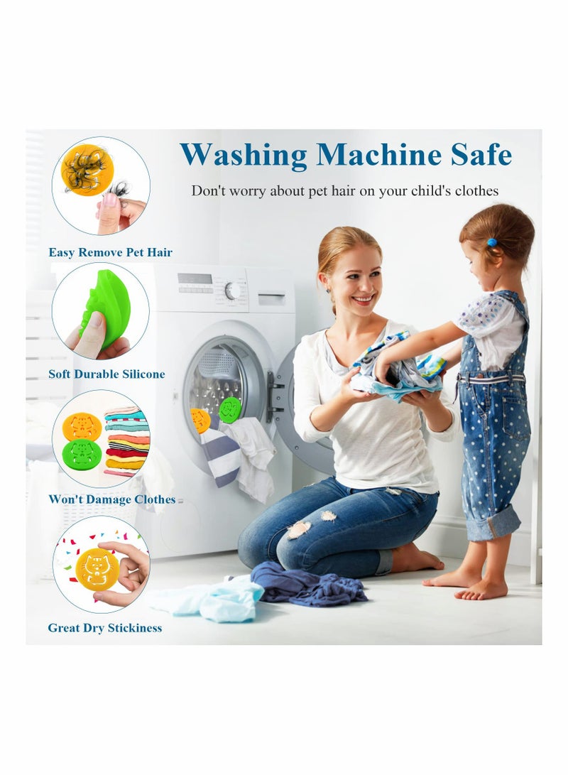 SYOSI 6 Pack Pet Hair Remover for Laundry Laundry Pet Hair Remover Lint Catcher for Washing Machine and Dryer Dog Hair Remover for Laundry Clothes Bedding - Image 2