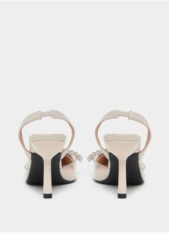 JOJO Embellished Bow Detail Stiletto Heel Shoes  - Image 4