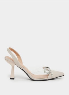 JOJO Embellished Bow Detail Stiletto Heel Shoes  - Image 1