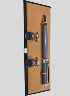 Generic Luxury Elegance Set: Sleek Metal Pen with Premium Cufflinks  - Image 3