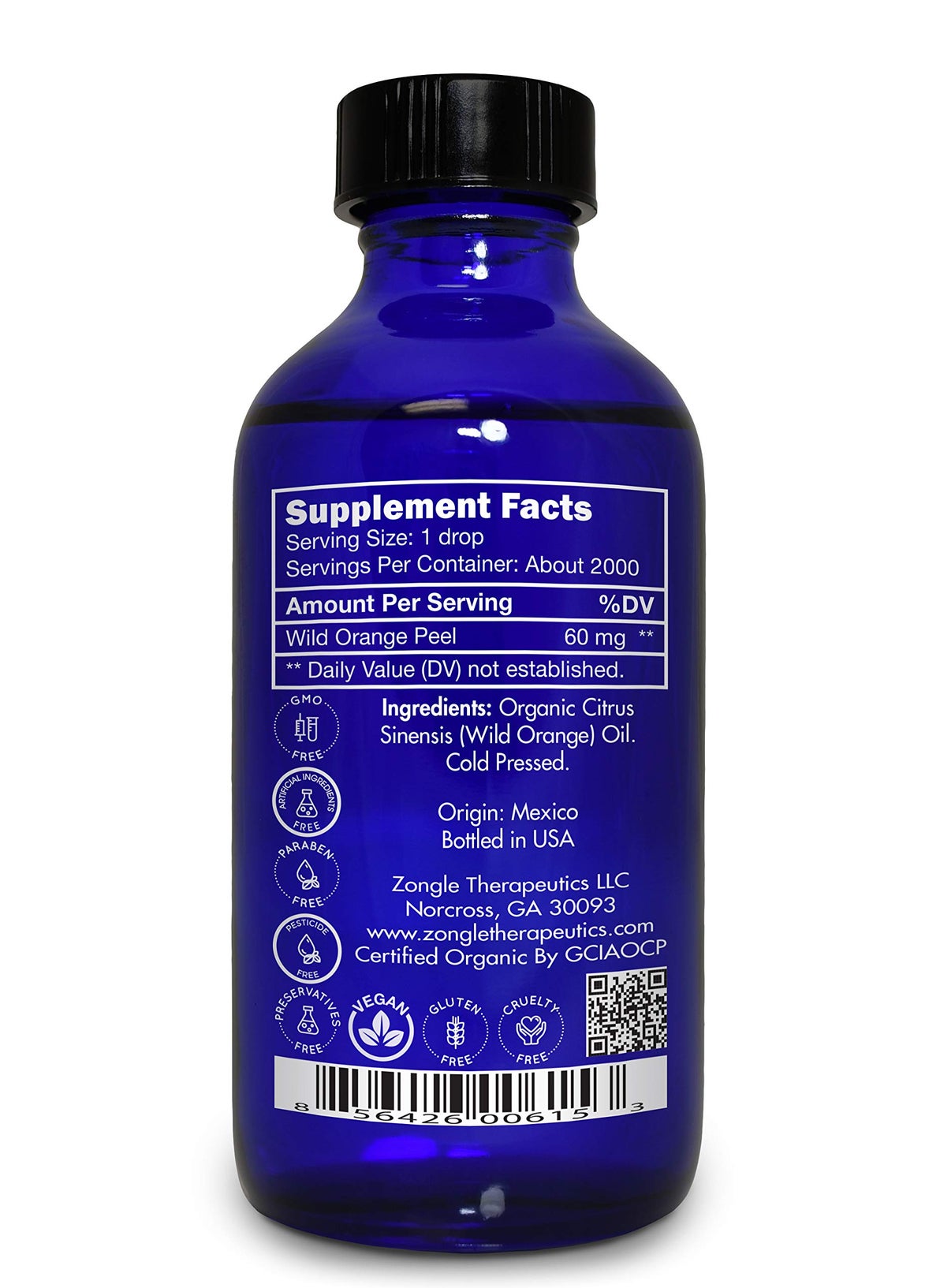 Zongle Therapeutics Organic, Orange Essential Oil, Food Grade, for Baking, Skin – 100% Pure, Wild, Orange Oil, Safe for Ingestion, by Zongle Therapeutics, 4 OZ  - Image 5