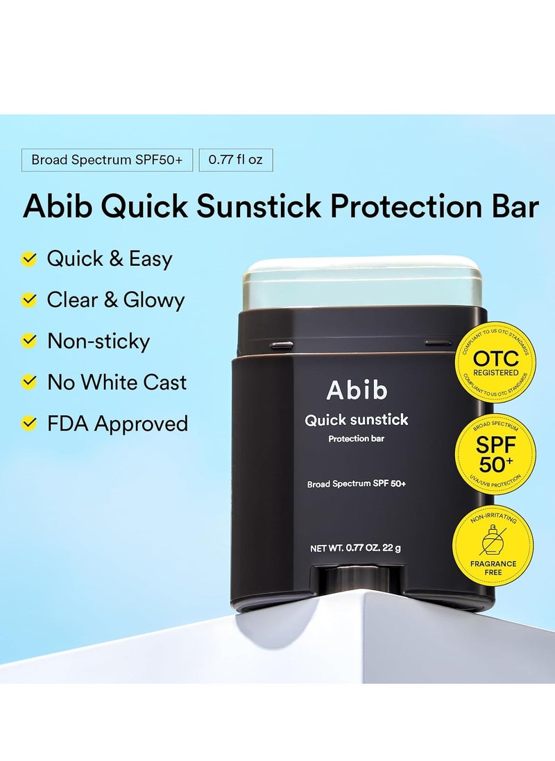 ابيب أبيب قالب حماية سريع من أشعة الشمس SPF50+ | عصا الوقاية من الشمس الكورية، كريم الوقاية من الشمس، بدون بقع بيضاء، واقي شمسي بارا، مستخلص كينتيللا اسياتيكا، مستخلص الصبار 22 جرام  - Image 3