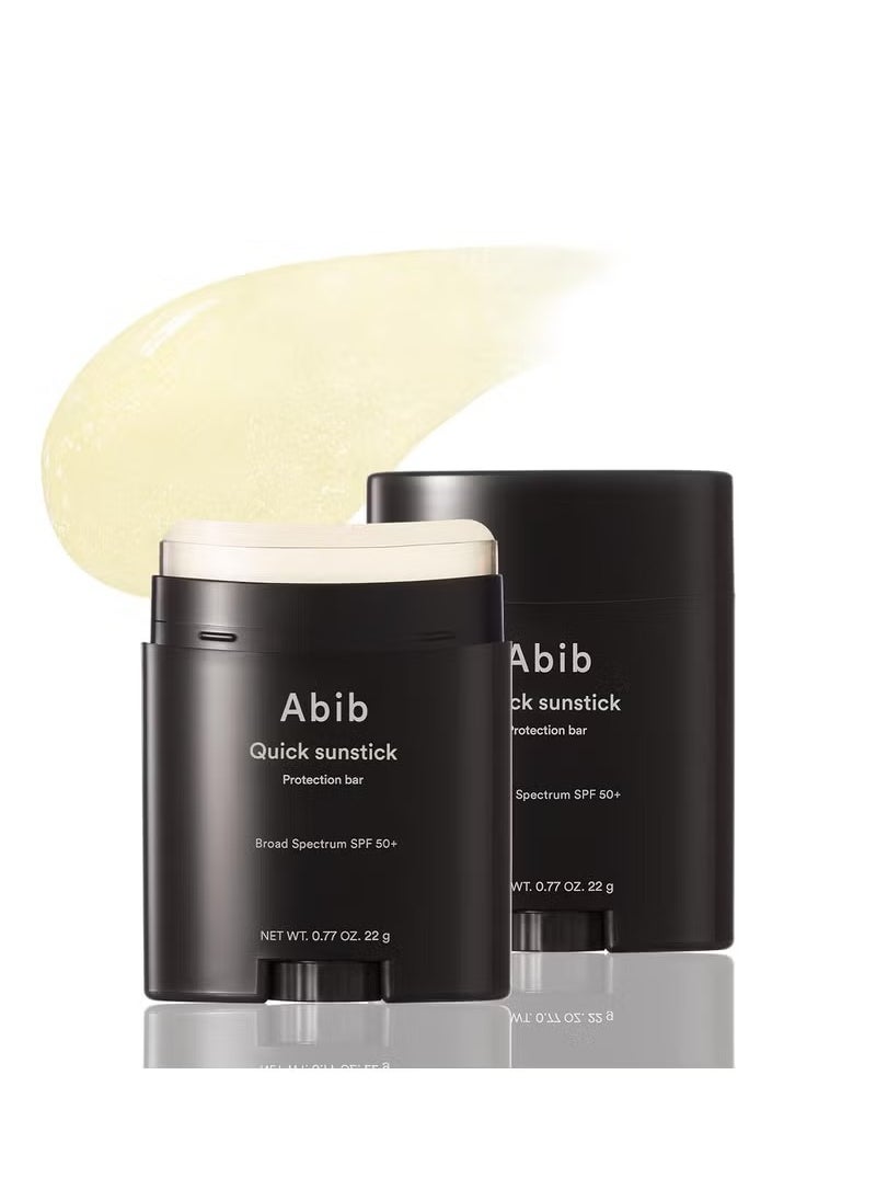 ابيب أبيب قالب حماية سريع من أشعة الشمس SPF50+ | عصا الوقاية من الشمس الكورية، كريم الوقاية من الشمس، بدون بقع بيضاء، واقي شمسي بارا، مستخلص كينتيللا اسياتيكا، مستخلص الصبار 22 جرام  - Image 1