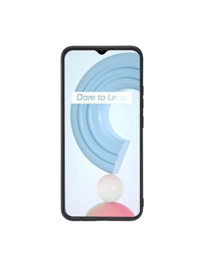 S-TOP Case For OPPO Realme C21Y Double Buckle PU + TPU Shockproof Magnetic Case with Card Slots & Holder - Image 3