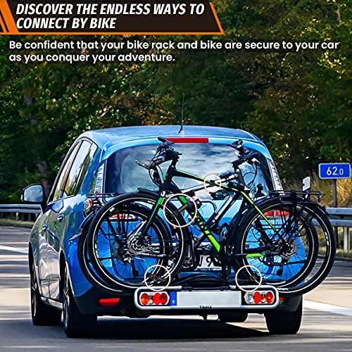 Boncas Adjustable Bike Rack Strap 24" Bicycle Wheel Stabilizer Straps with Innovative Gel Grip Keep The Bicycle Wheel from Spinning - Black 4 Pack - Image 5