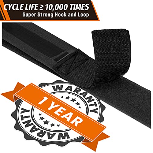 Boncas Adjustable Bike Rack Strap 24" Bicycle Wheel Stabilizer Straps with Innovative Gel Grip Keep The Bicycle Wheel from Spinning - Black 4 Pack - Image 3